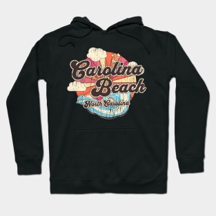 Carolina Beach, NC Summertime Vacationing Beachgoing Waves Hoodie